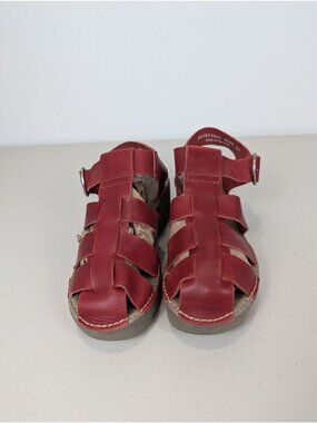 Fly London Emme leather platform fisherman sandals size 7